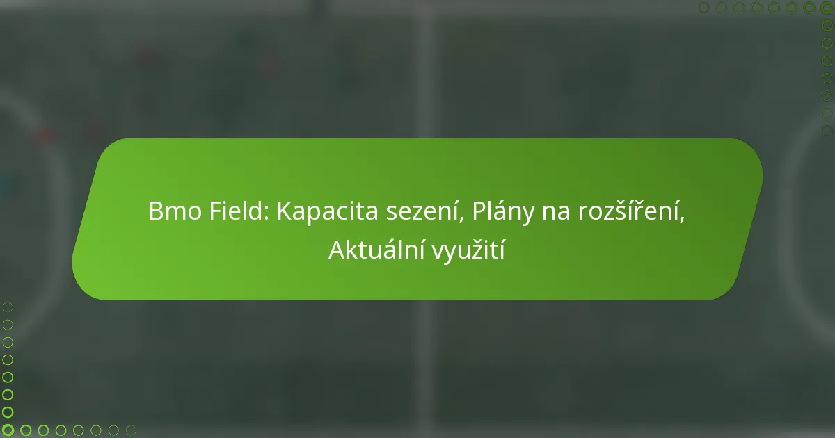 Bmo Field: Kapacita sezení, Plány na rozšíření, Aktuální využití